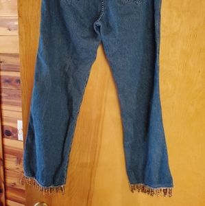 Calvin Klein beaded capri jeans